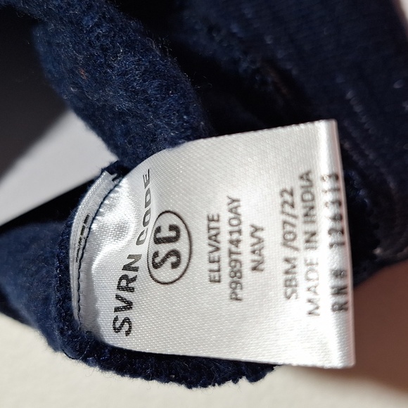 SVRN Navy Tie Joggers with Pockets 6 Months - Picture 8 of 12